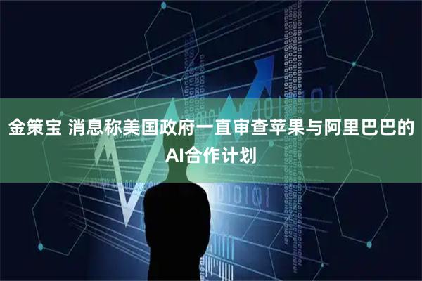 金策宝 消息称美国政府一直审查苹果与阿里巴巴的AI合作计划